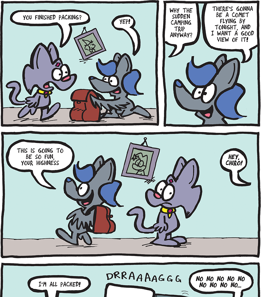 The Fuzzy Princess - Episode 506, Page 1: 2019-12-11-Packing Up